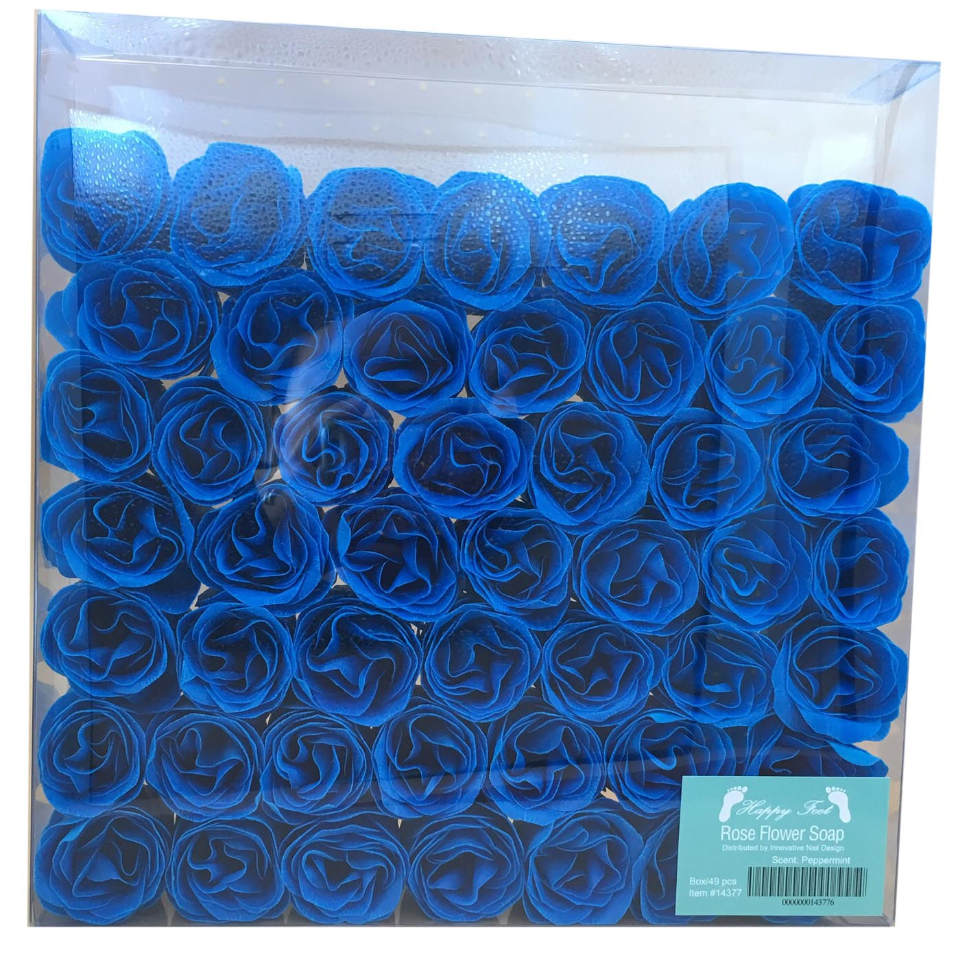 HappyFeet Petal Rose Flower Soap for Spa - Mint - Case of 20 Boxes