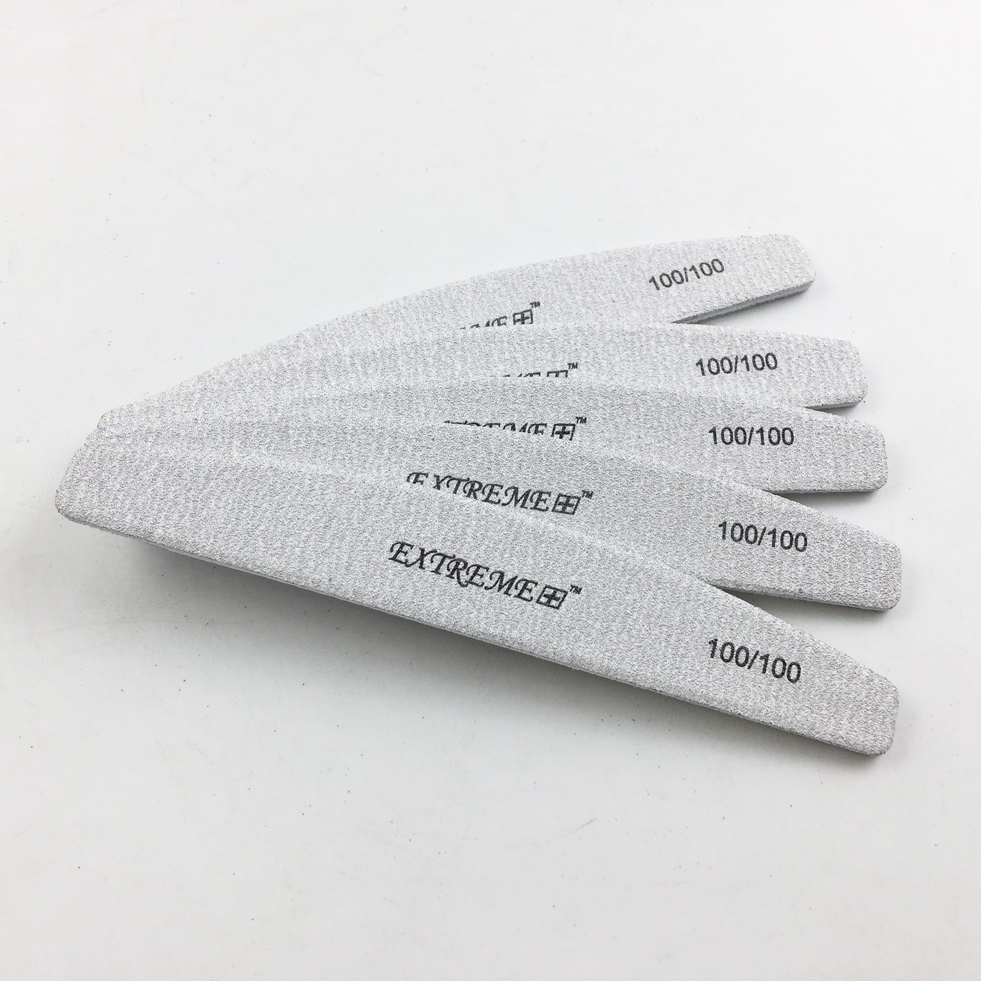 EXTREME+ Half Moon Zebra Nail File - 100/100 grit - Case of 1500