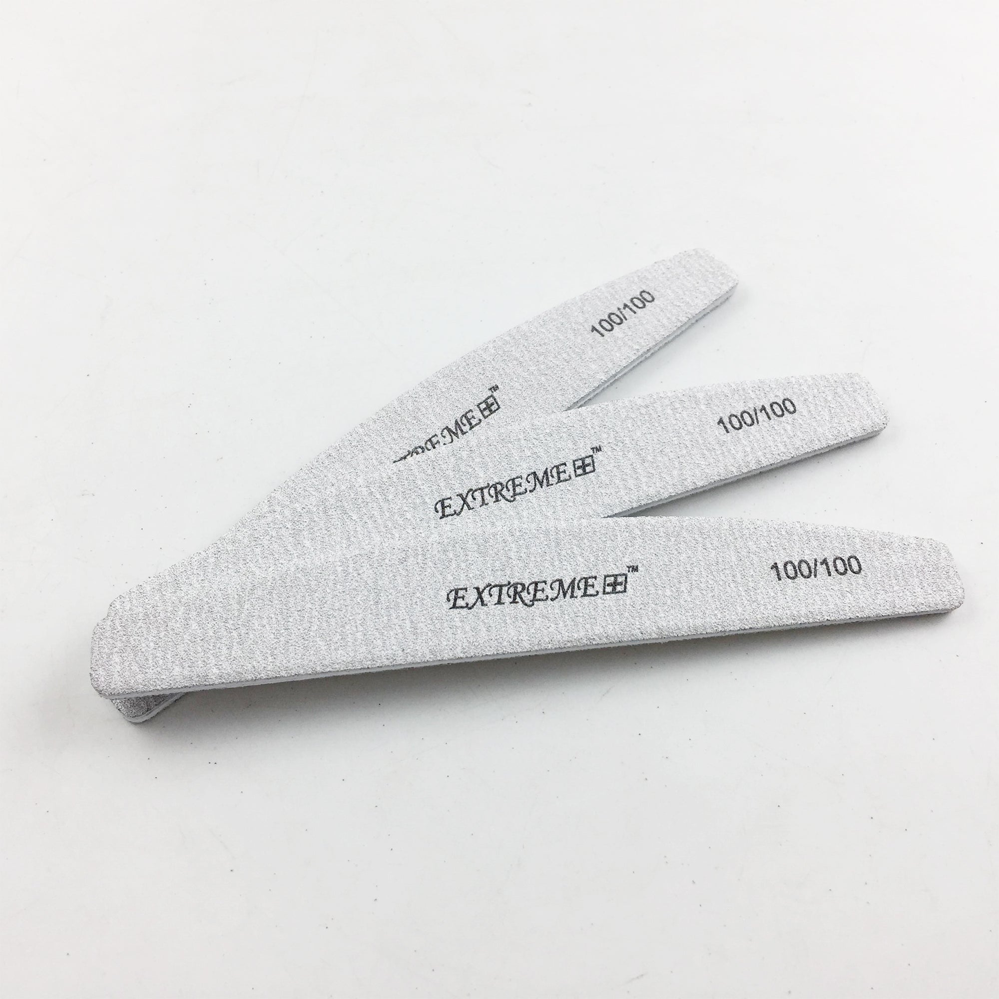 EXTREME+ Half Moon Zebra Nail File - 100/100 grit - Case of 1500