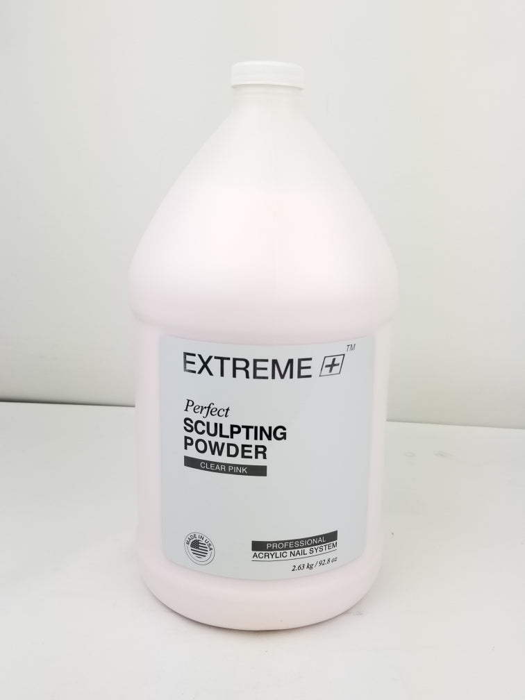 EXTREME+ Acrylic Nail Sculpting Powder 92.8 oz (1 Gallon) - Clear Pink