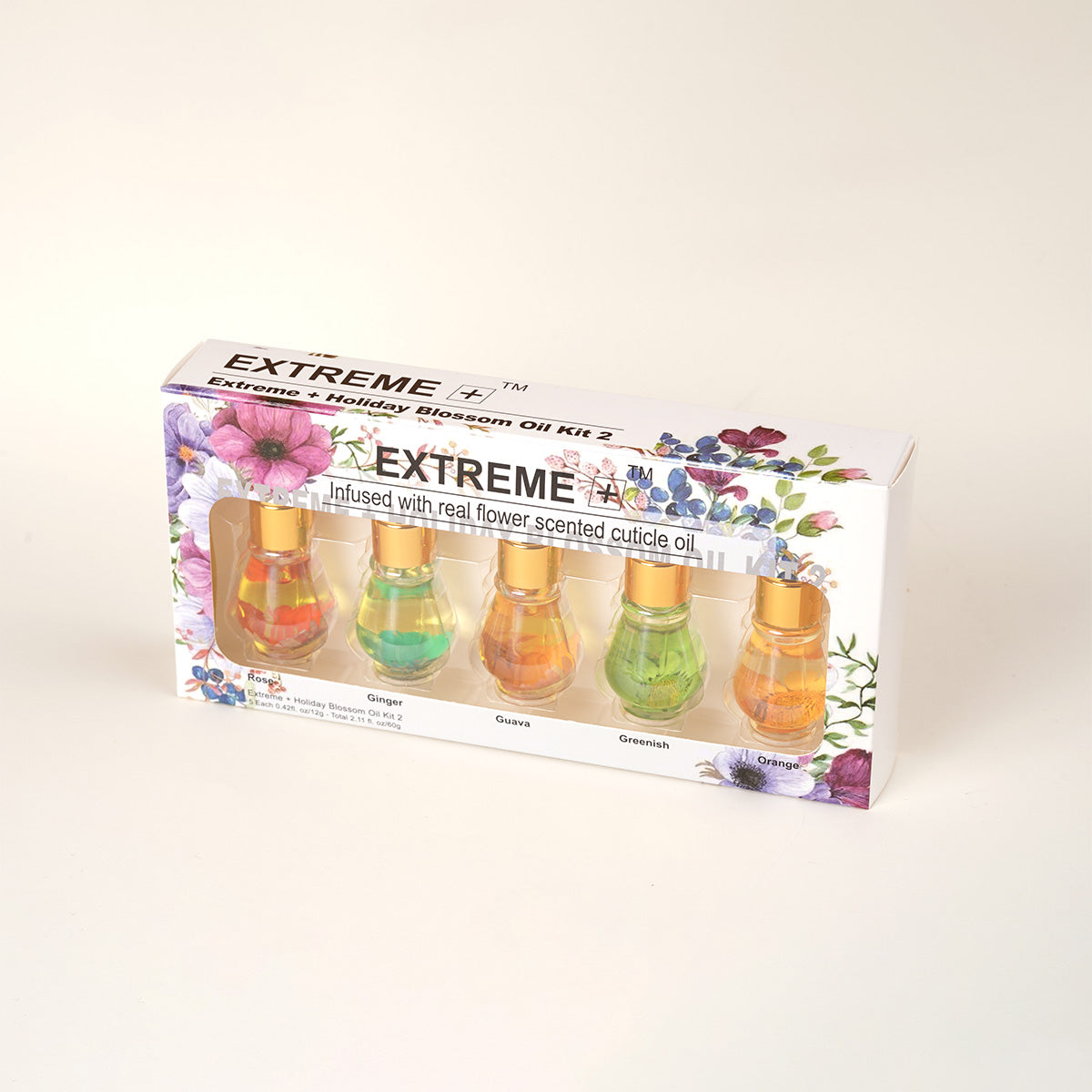 EXTREME+ Holiday  Oil Kit with Dropper, Rose, Ginger, Guava, Greenish, Orange
