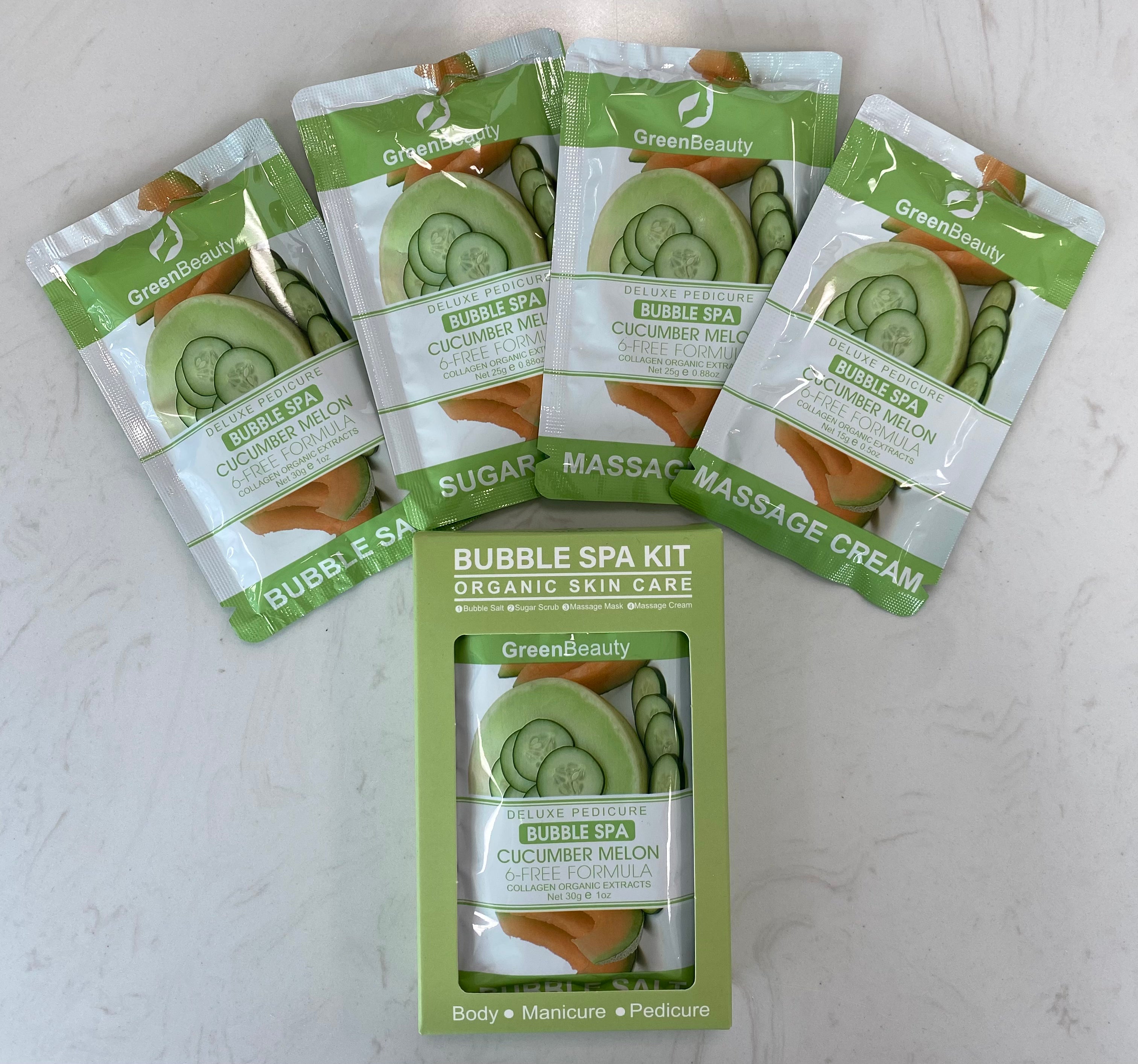 GreenBeauty Spa Bubble 4 In 1 - Cucumber Melon_ HOT SALE - Case of 50 Kits