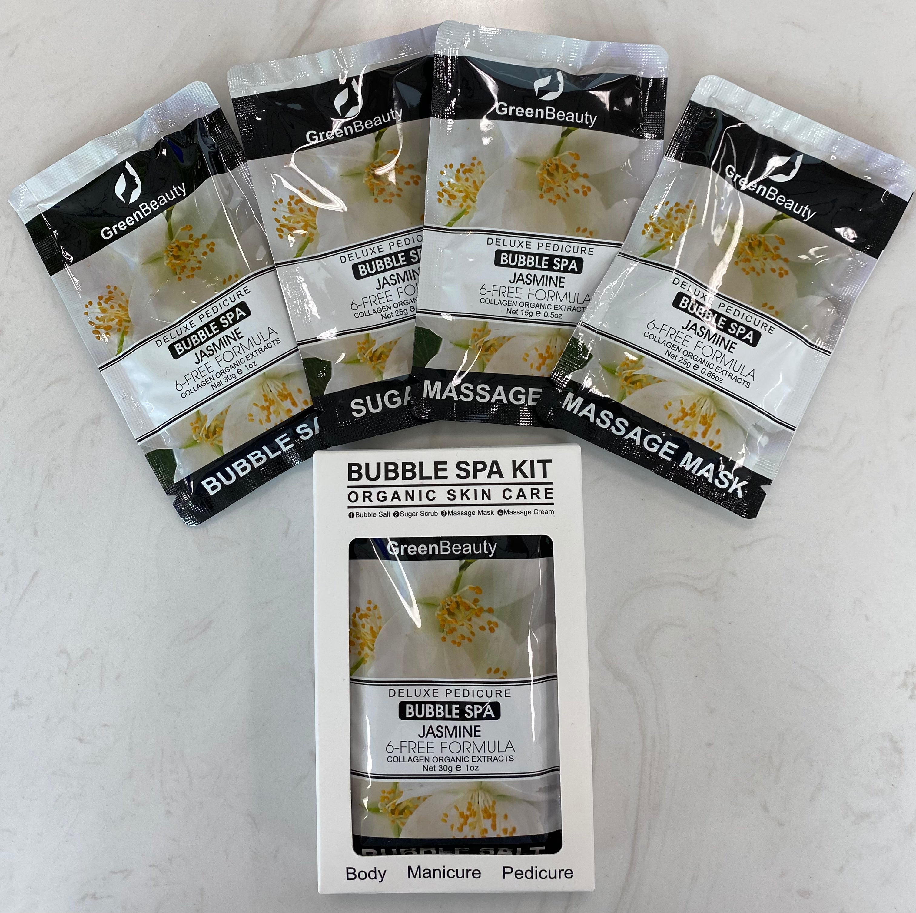 GreenBeauty Spa Bubble 4 In 1 - Jasmine - Case of 50 Kits